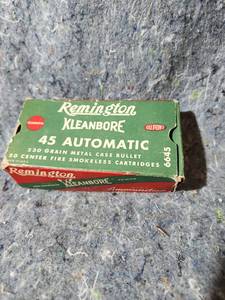 lot 268 image: Remington Kleanbore .45 Auto Ammunition Box