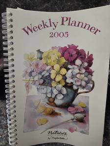lot 292 image: Lot of 6 - 2005 Natures Weekly Planner by Marjolein Bastin.  I Know Its 2005, Just Trying to Keep Out of Landfill