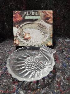 lot 322 image: Blarney 24% Lead Crystal Shell Serving Dish