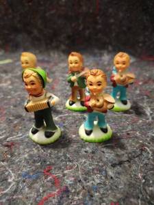 lot 323 image: Musical Band Figurine Set