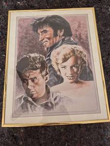 lot 336 image: 1950s Hollywood Icons Portrait Art Print