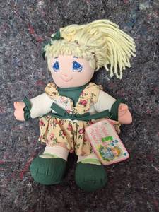 lot 338 image: 1990s Dolly Mine Soft Doll with Floral Dress - Demands Great Price on Ebay