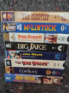 lot 346 image: John Wayne Western Movie VHS Collection