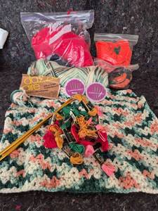 lot 367 image: Mixed Yarn and Crochet Supply Lot
