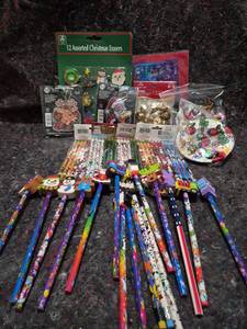 lot 379 image: Christmas Crafting and School Supply Bundle