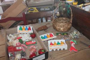 lot 3605 image: Vtg. Christmas Bulbs, Ornaments & More