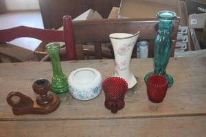 lot 3619 image: Candle Holders, Vases and More