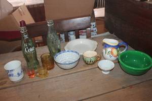 lot 3663 image: Made in Japan Green Bowl, Pop Bottles & More