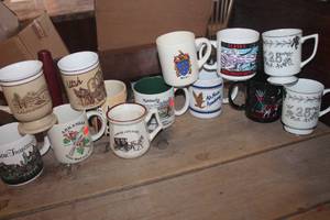 lot 3671 image: Misc. Vtg. Coffee Cups