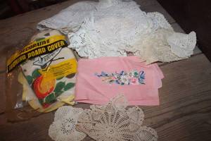lot 3708 image: IOP Vtg. Ironing Board Cover and More
