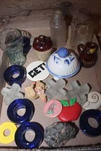 lot 3711 image: Misc. Small Bottles, Magnets & More