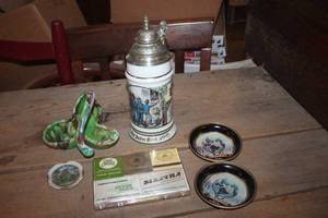 lot 3765 image: Vintage Beer Stein, Matchbooks and More