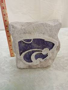 lot 1 image: Kansas State Wildcats Stone Fragment limestone