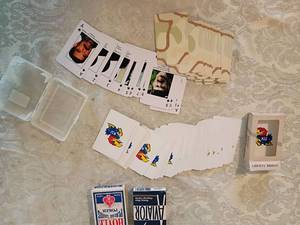 lot 26 image: Playing Cards Collection - Aviator, Hoyle and KU Jayhawks Decks desert storm deck