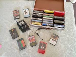 lot 34 image: 1980s Music Collection with AIWA Walkman 24 cassettes