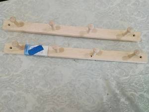 lot 48 image: Wooden Peg Rack Wall Mount two