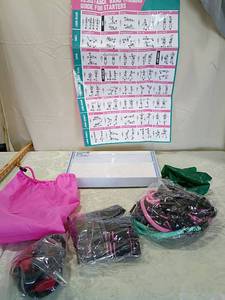 lot 86 image: Winsor Pilates Complete DVD Set with Exercise Guide and Accessories items as pictured