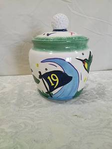 Golf Theme Decorative Cookie Jar
