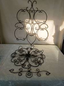lot 113 image: Decorative Wrought Iron Wall Art Set