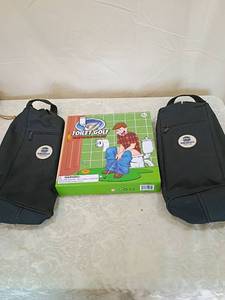lot 129 image: Willowbend Golf Club Gift Set - Shoe Bags and Toilet Golf Game