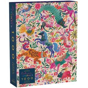 lot 44392 image: Elena Essex Puzzles for Adults - Zodiac Animals  1000 Piece Puzzle  Jigsaw Puzzles 1000 Pieces  Dragon Animal Tiger Horse Cat Puzzle  Size 20x28 inches - Retail $30