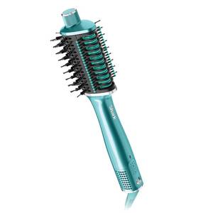 lot 44420 image: Shark Glossi 2-in-1 Hot Tool and Air Glosser, Ultra-Fast, Ultra-Glossy Blowouts at-Home, Heat-Controlled Ceramic, Curly, Coily, and Color Friendly, Jewel Teal, HT302TL - Retail $179
