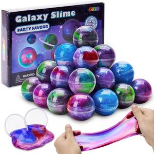 lot 44425 image: Slime Party Favors, 22Pack Galaxy Slime Ball - Stretchy, Non-Sticky, Mess-Free, Stress Relief, and Safe - Toys for Girls and Boys - Classroom Reward, Party Supplies - Retail $16
