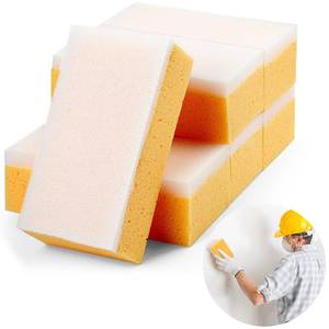 lot 44427 image: 6 Pcs Drywall Wet Sanding Sponge 9 x 4.5 x 3.1 Inch Washable Reusable Drywall Sanding Blocks for Smoothing and Finishing Surfaces Tools Wiping dust - Retail $19
