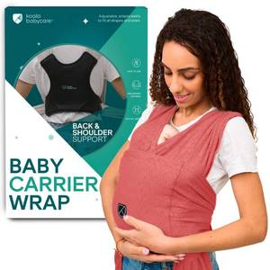 lot 44451 image: Koala Babycare Baby Carrier Wrap, Easy to Wear As a T-Shirt - Original Baby Carrier Newborn to Toddler - Sling One Size Fits All - Baby Wraps Carrier Up to 22lbs - Retail $50