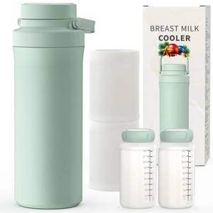 lot 44479 image: 22oz Breast Milk Cooler Bottle, Breastmilk Cooler with 360° Cooling for 24 Hours, Portable Milk Chiller for Breastmilk with 2pcs Baby Bottles, Breast Milk Storage Bags for Baby, BPA-Free - Retail $38