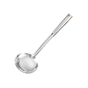 lot 44508 image: Kitchen Dia 12CM Stainless Steel SkimmerSlotted SpoonStrainer Ladle With ABS Plastic Heat Resistant Handle - Retail $9