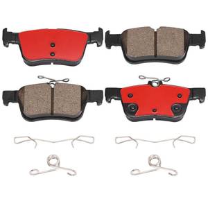 lot 44529 image: XTHZLP HZ1665H Rear Ceramic Disc Brake Pads Compatible with Ford Escape Edge Fusion Lincoln Bronco Sport Maverick MKC Nautilus Corsair MKX MKZ Continental Police Responder Hybrid SSV Plug-In (missing small wire) - Retail $14