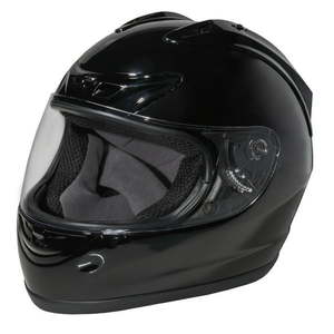 lot 44539 image: FUEL Adult Full-Face Motorcycle Helmet DOT Approved Gloss-Black  Medium - Retail $132