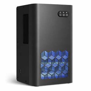 lot 44554 image: ToLife Dehumidifier for Home 95 OZ Water Tank, 1000 sq.ft Dehumidifiers for Basement Bedroom Bathroom with Auto Shut Off 7 Colors LED Light - Retail $80