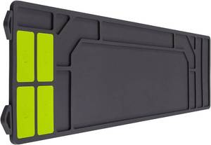 lot 5219 image: Gun Cleaning Mat for Rifle Shotgun, Mat Plus, Grey, 36 x 10, with Magnetic, Anti-Slip, Multiple Pockets, Large Size Repair Mat