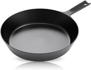 lot 5226 image: COOKLIFE 10 Inch Lightweight Pre-Seasoned Cast Iron Skillets with Handle Cover - Smooth Polished Surface, Easy to Clean Cast Iron Pan Use in the Oven, on the Stove or Grill, Over a Campfire