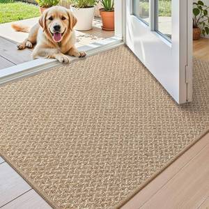 lot 5243 image: Color&Geometry 24x36, Khaki Ultra Thin Indoor Door Mat (FOLD)