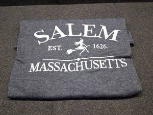 lot 5287 image: Halloween Shirts Women Witch Tshirts Salem Est 1626 They Missed One Shirt Spooky Tee Tops Dark Gray XL