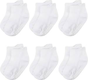 lot 5317 image: Baby and Toddler Socks,Soft Cotton Non-Slip Ankle Socks for New Born,Boys and Girls