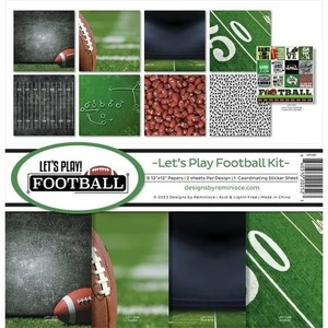 lot 13550 image: Reminisce Collection Kit 12X12-Lets Play Football