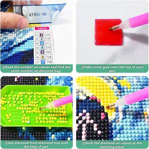 lot 13592 image: WEUOPG Halloween Diamond Painting Kits for Adults, Horror Diamond Art Kits for Beginner, Full Drill Diamond Art Paint with 5D Round Diamonds, DIY Gem Painting Kit for Home Wall Decor 12x16inch