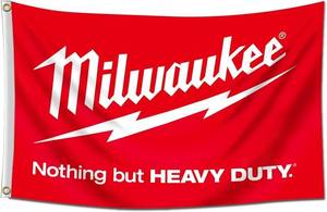 lot 13601 image: Milwaukee Flag Nothing But Heavy Duty Banner 3X5 Feet for College Dorm,Room Man Cave Garage