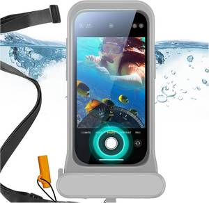 lot 13618 image: ESR Waterproof Phone Pouch for iPhone 1314  15, Underwater Touch Sensitivity, IPX8 Floating Waterproof Cellphone Case with Lanyard, Dry Bag for Snorkeling, Titanium