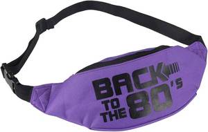 lot 13655 image: Smile Fish Neon Fanny Packs Waist Bag for 80s Party Music Festivals,Women,Men (Purple)