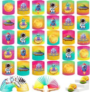 lot 13662 image: Space Rainbow Spring, 30Pcs Party Favors for Rainbow Slinky, Birthday, Carnival, Prizes, Goodie Bags, Pinata Fillers, Game Party Supplies