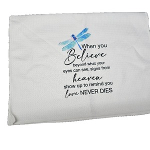 lot 13701 image: Christian Dragonfly Kitchen Towels, Inspirational Dish Tea Towels, Religious Faith Based Gifts Decorative Hand Towel for Bathroom Kitchen, 16x24 Inch