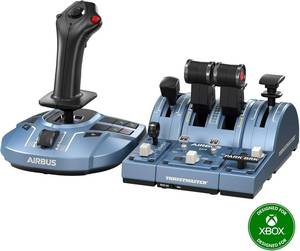 lot 401172 image: Retails for $330 Thrustmaster TCA Captain Pack Xbox Airbus Edition (Compatible with XBOX and PC)