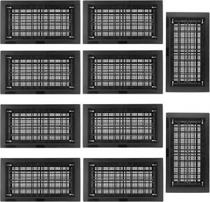 lot 451848 image: Retails for $249 10 Pack 8 x 16 Automatic Foundation Vent for Ventilating Crawl Space Replacement Auto Air Vent, Black