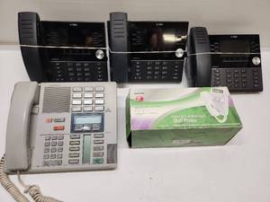 lot 6 image: Mitel Business Phone System with RadioShack Wall Phone