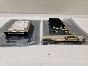 lot 50 image: NVIDIA Graphics Card  Dell 146GB HDD Bundle